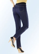 Power-Stretch-Jeans in Schlupfform DUNKELBLAU