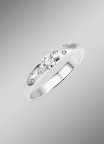 Damenring aus Platin mit Brillanten 