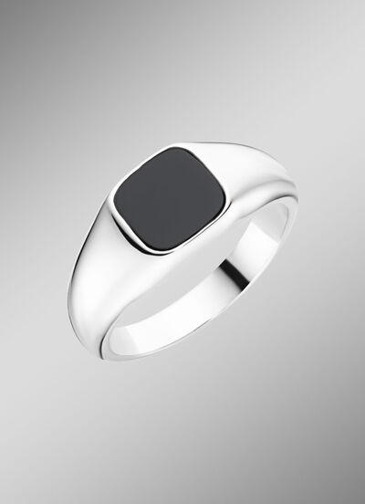 Eleganz für den modernen Mann: Herrenring mit echt Achat 