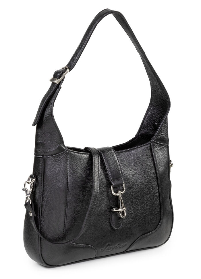 Laurina Tasche aus genarbtem Nappaleder SCHWARZ