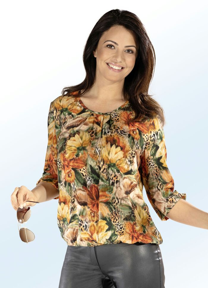 Sch&ouml;ne Tunika mit floralem Dessin 