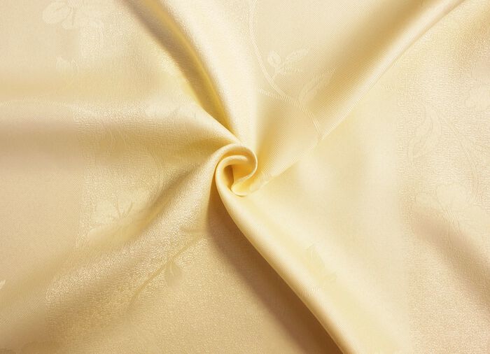 Exquisite &Uuml;bergardinen-Garnitur mit edlem Glanz NATUR