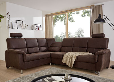 Frei im Raum aufstellbare Polsterecke mit bequemer Federkern-Polsterung 