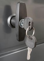 Auflagenbox, 350 Liter, aus verzinktem Stahl 