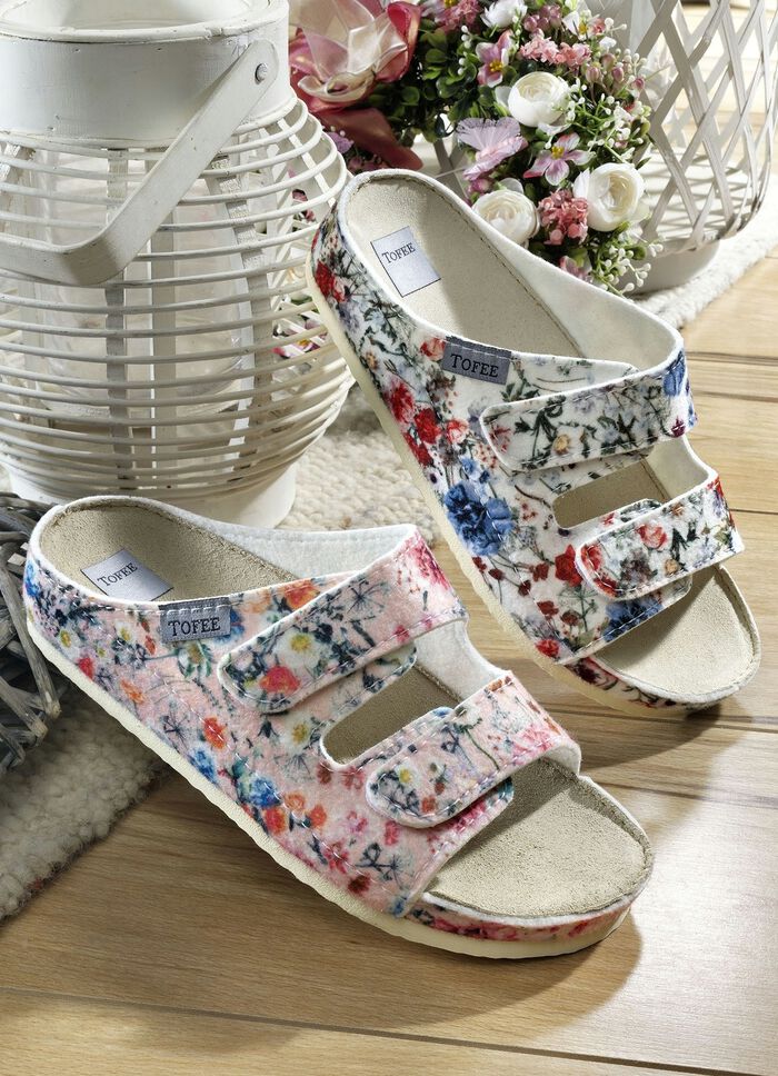 Hausschuh mit Lederdecksohle 