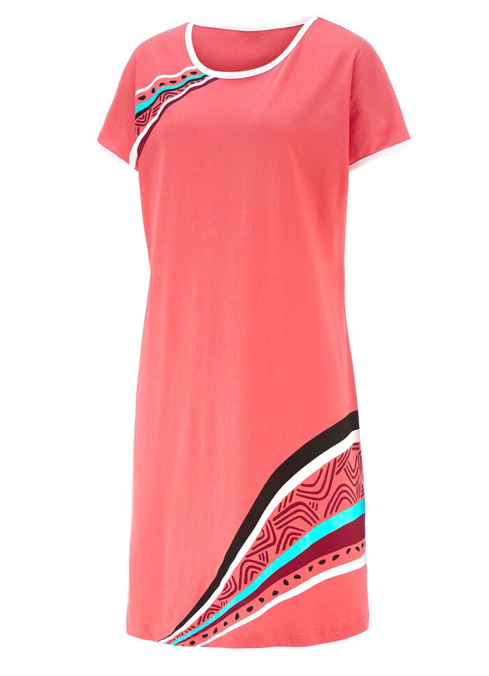 Zweierpack Nachthemden, k&uuml;rzer geschnitten aus Baumwolle 