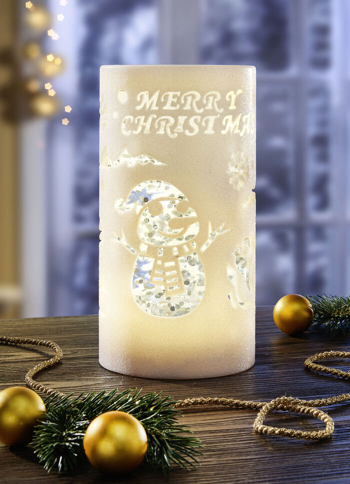 Batteriebetriebene LED-Kerze mit Timerfunktion 