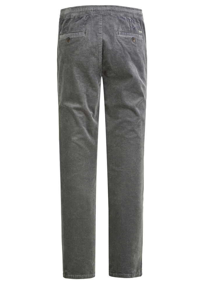Schlupfcordhose mit Gummibund rundum in 3 Farben GRAU