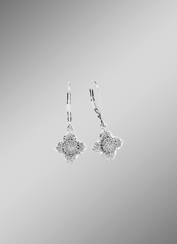 Ohrringen aus Wei&szlig;gold 