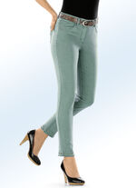 Magic-Jeans mit toller Nietenzier sowie angesagtem Fransensaum JADEGR&Uuml;N