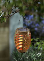 Solarleuchte Magic 2-in-1 in Holzoptik 