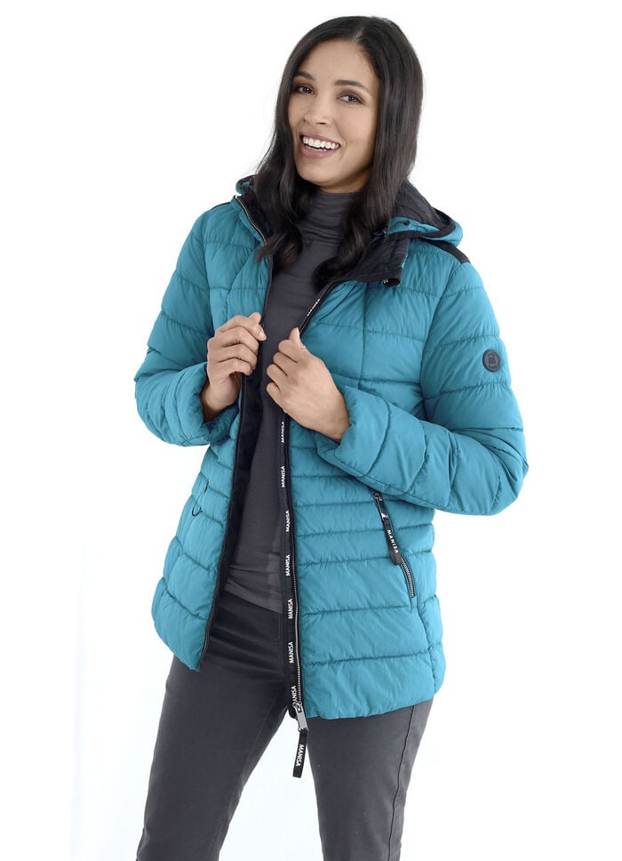 Funktionsjacke mit abnehmbarer Kapuze 