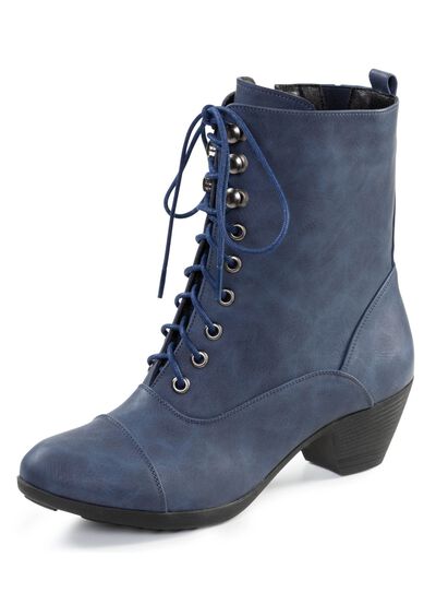 Andrea Conti, modische Damen-Stiefeletten, Winterschuhe, Weite G, mit Rei&szlig;verschluss 