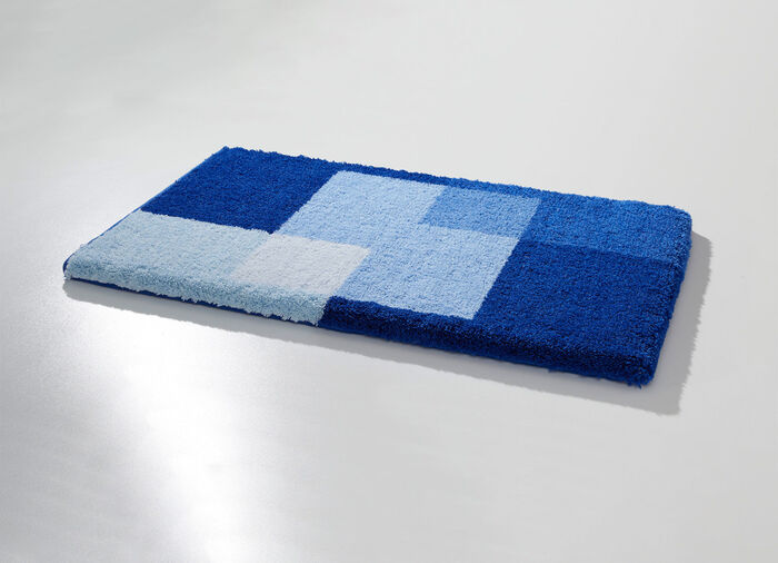 Badgarnitur von Grund mit rutschhemmender Rückseite BLAU