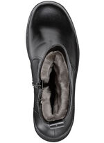 ELENA EDEN, gefütterte Damen-Stiefeletten, Winterschuhe, Weite H, mit Lammfell SCHWARZ