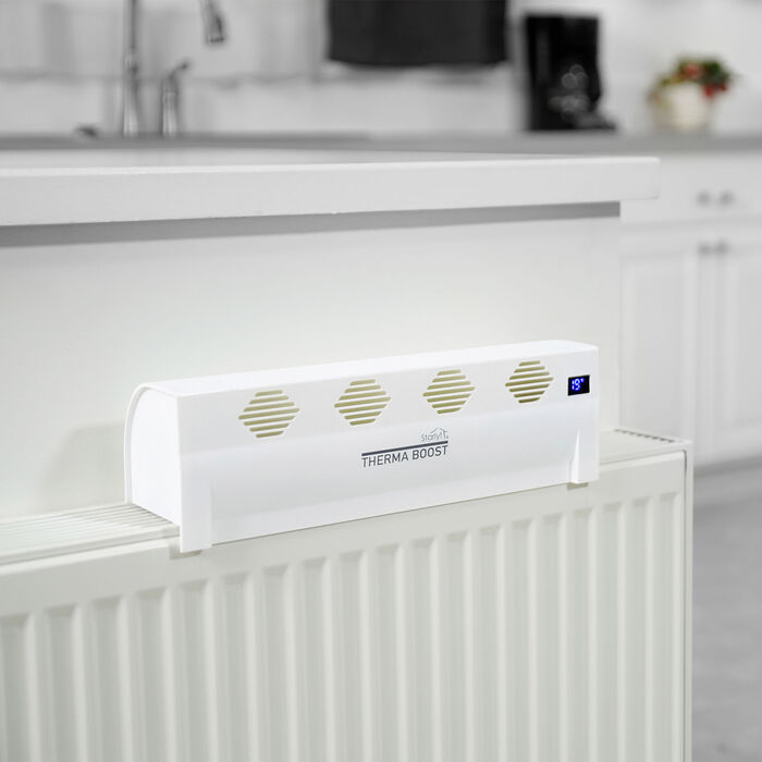 Kompakter, akkubetriebener Heizungsventilator 