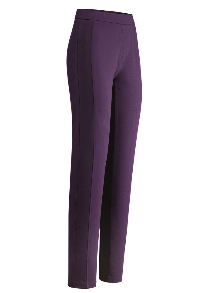 Hose mit figurg&uuml;nstiger Teilungsnaht BROMBEER