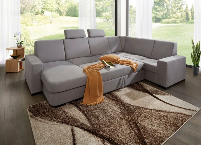Wohnlandschaft mit Bettfunktion 