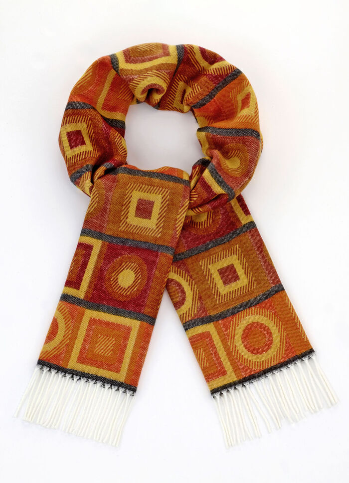Schal mit geometrischen Formen 