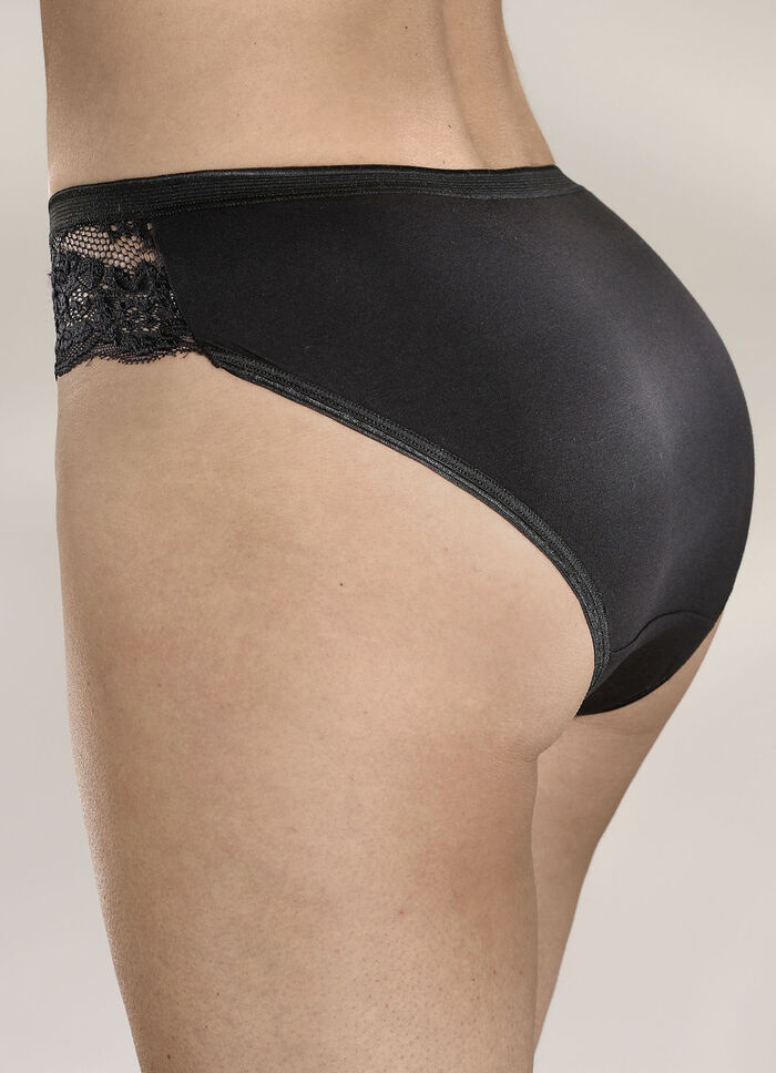 Laruina Viererpack Slips mit elastischer Spitze 