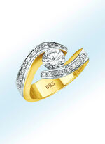 Damenring mit Brillanten 