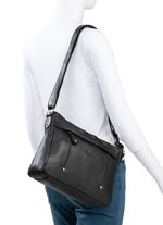 Laurina, Tasche, Damen, mit verstellbarem Umh&auml;ngeriemen SCHWARZ