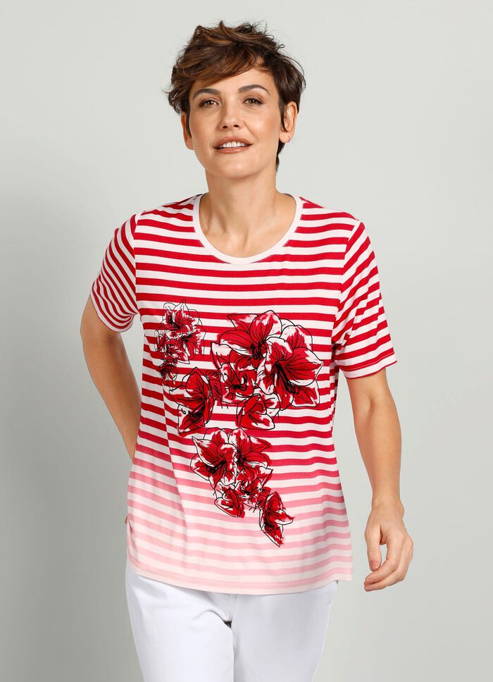 Shirt mit platziertem Druckmotiv 