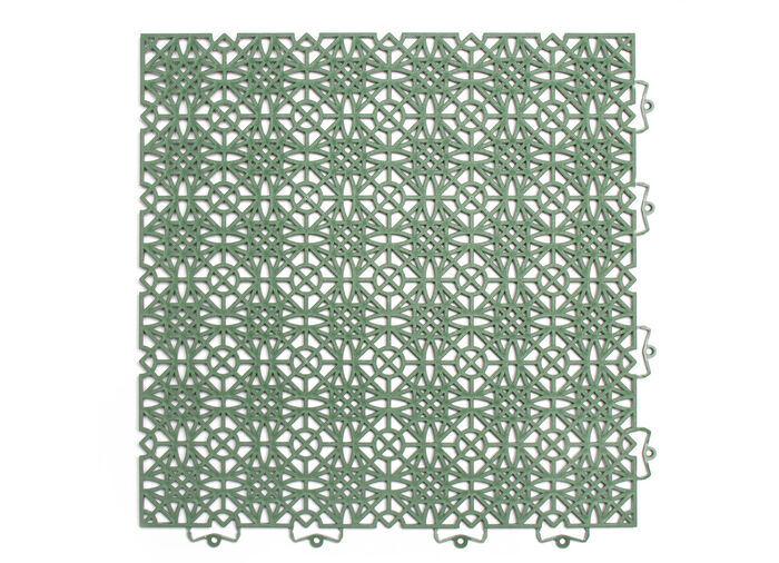 Witterungsbest&auml;ndige Terrassenfliesen mit Klicksystem GR&Uuml;N