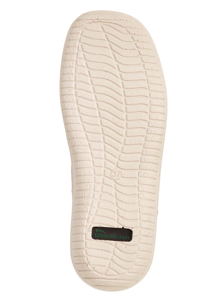 ELENA EDEN Schn&uuml;rschuh aus Nappaleder mit Knitter-Struktur BEIGE