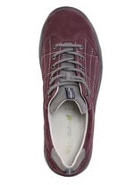 Waldläufer Schnürschuh aus Rind-Nubukleder BORDEAUX