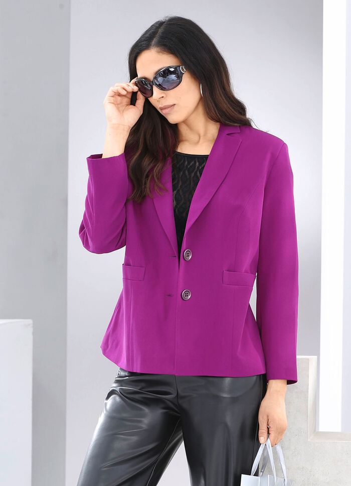 Blazer mit Reverskragen 