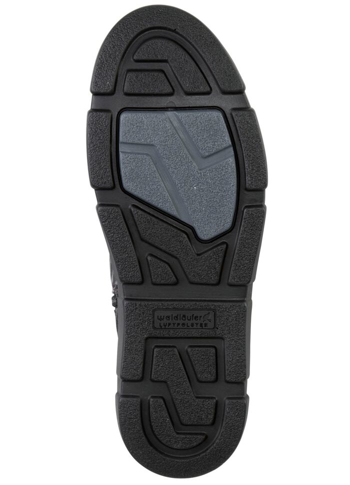 Waldl&auml;ufer Stiefelette mit Zebra-Dessin SCHWARZ-GRAU