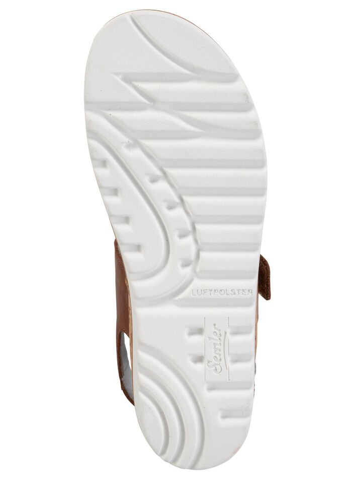 ELENA EDEN Sandale aus Nappaleder COGNAC