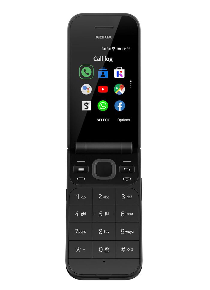 Nokia 2720 Flip Gro&szlig;tasten-Klapphandy SCHWARZ
