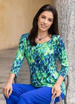 Shirt mit farbbrillantem Alloverdruck 