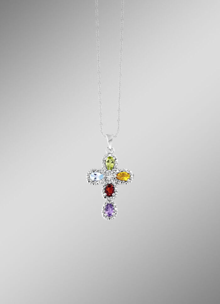 Eleganter Kreuz-Anh&auml;nger vmit Diamant 