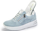 Waldläufer Sneaker mit Lackeinsätzen HELLBLAU