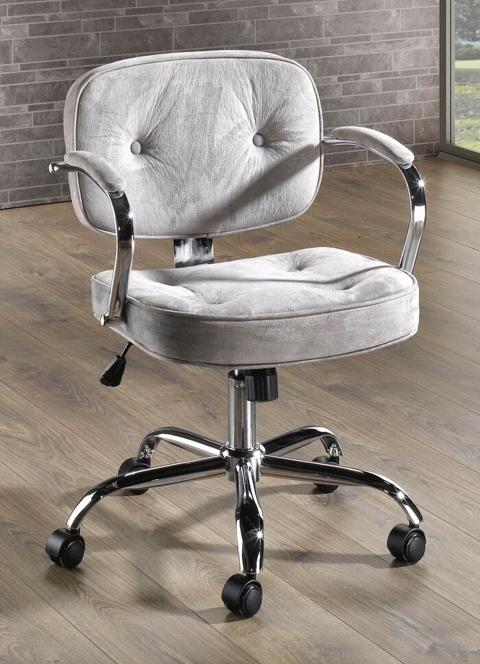 B&uuml;rostuhl mit Sicherheitsgasdruckfeder und H&auml;rtegradeinstellung GRAU