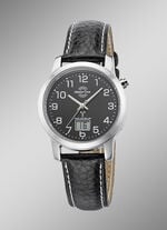 Modische, sportliche Damen-Lederarmbanduhr 