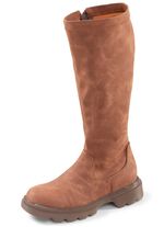 Andrea Conti, klassische Damen-Stiefel, mit Innenrei&szlig;verschluss BRAUN