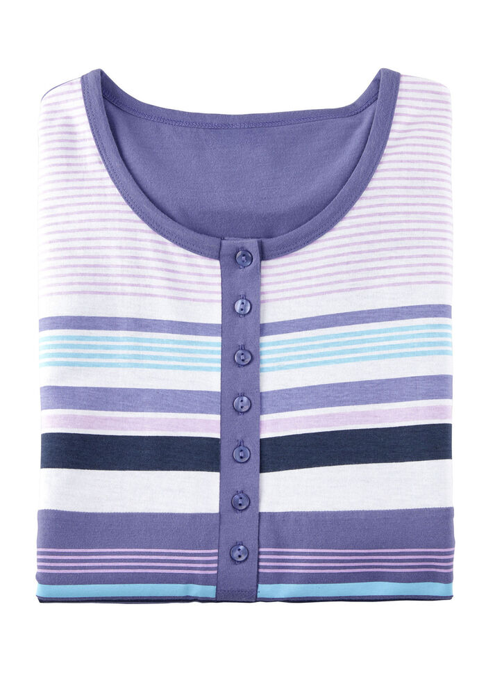 Zweierpack Nachthemden, kürzer geschnitten sowie seitlicher Schlitz am Saum 