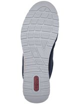 Rieker Slipper aus weichem Nubuk- und Textilmaterial DUNKELBLAU