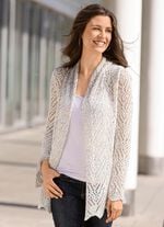 Strickjacke aus Paillettengarn 