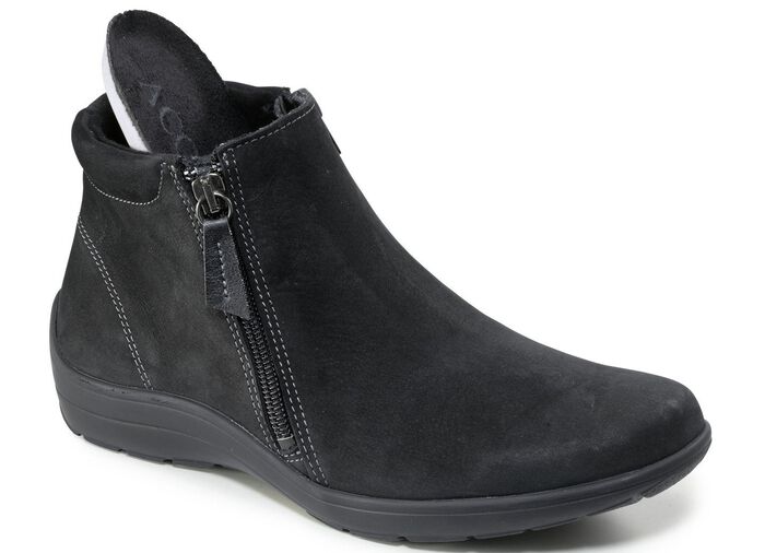 ELENA EDEN Bootie aus Nubukleder SCHWARZ