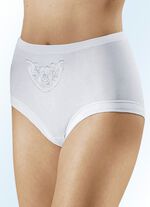 Fünferpack Slips mit Batistmotiv 