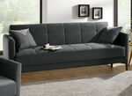 Polstermöbel mit Stauraum und Liegefunktion ANTHRAZIT