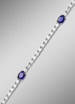Hochwertiges Armband mit Brillanten und echt Safir 