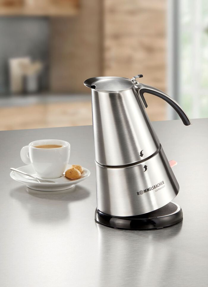 Rommelsbacher Espressokocher aus hochwertigem Edelstahl 