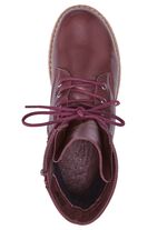 Andrea Conti Schn&uuml;r-Stiefelette aus weichem Nappaleder BORDEAUX
