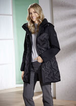 Daunen-Longjacke mit geklebten Kammern 